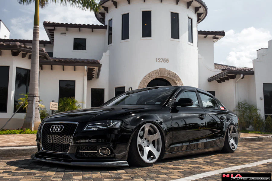 Audi A4 Full Lip Splitter Body Kit (Front, Sides, Rears) 2009-12 - Image 11