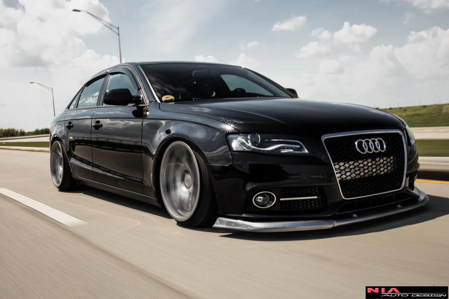 Audi A4 Full Lip Splitter Body Kit (Front, Sides, Rears) 2009-12 - Image 13