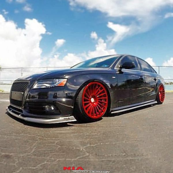 Audi A4 NIA Rear bumper Lip Diffuser Spat spoiler extensions 2009-2012 B8 - Image 4