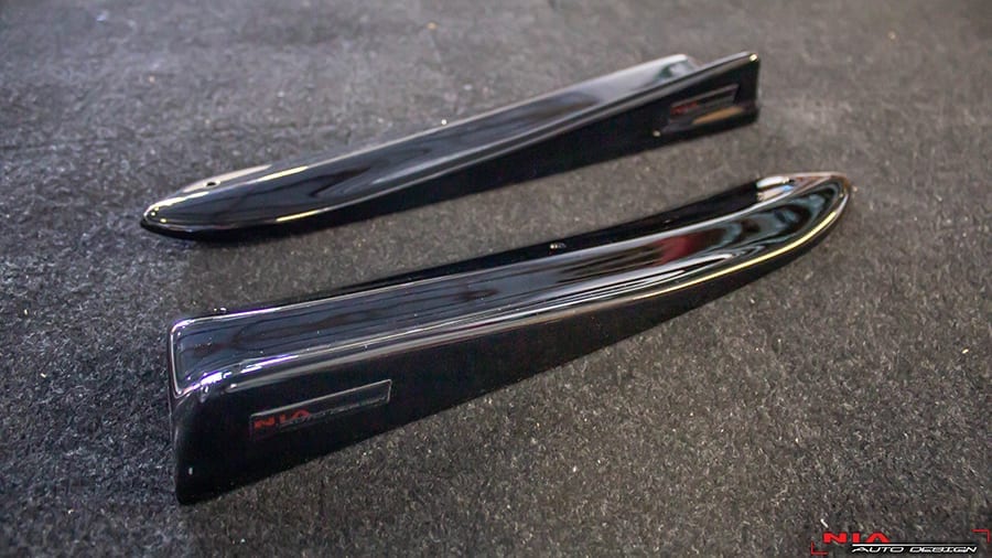 Audi A4 NIA Rear bumper Lip Diffuser Spat spoiler extensions 2009-2012 B8 - Image 5