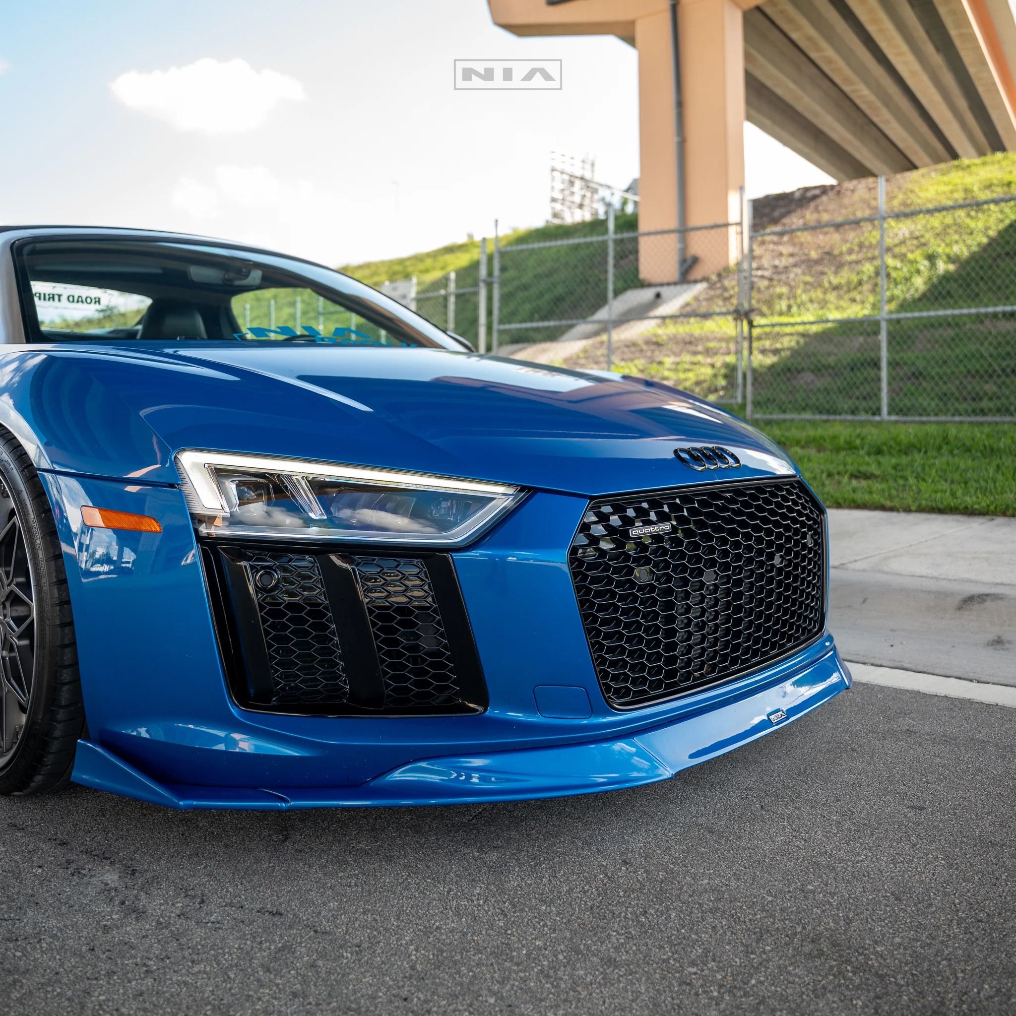 Audi R8 NIA Front Splitter Lip 2015-2019 in Carbon Fiber or ABS - Image 11
