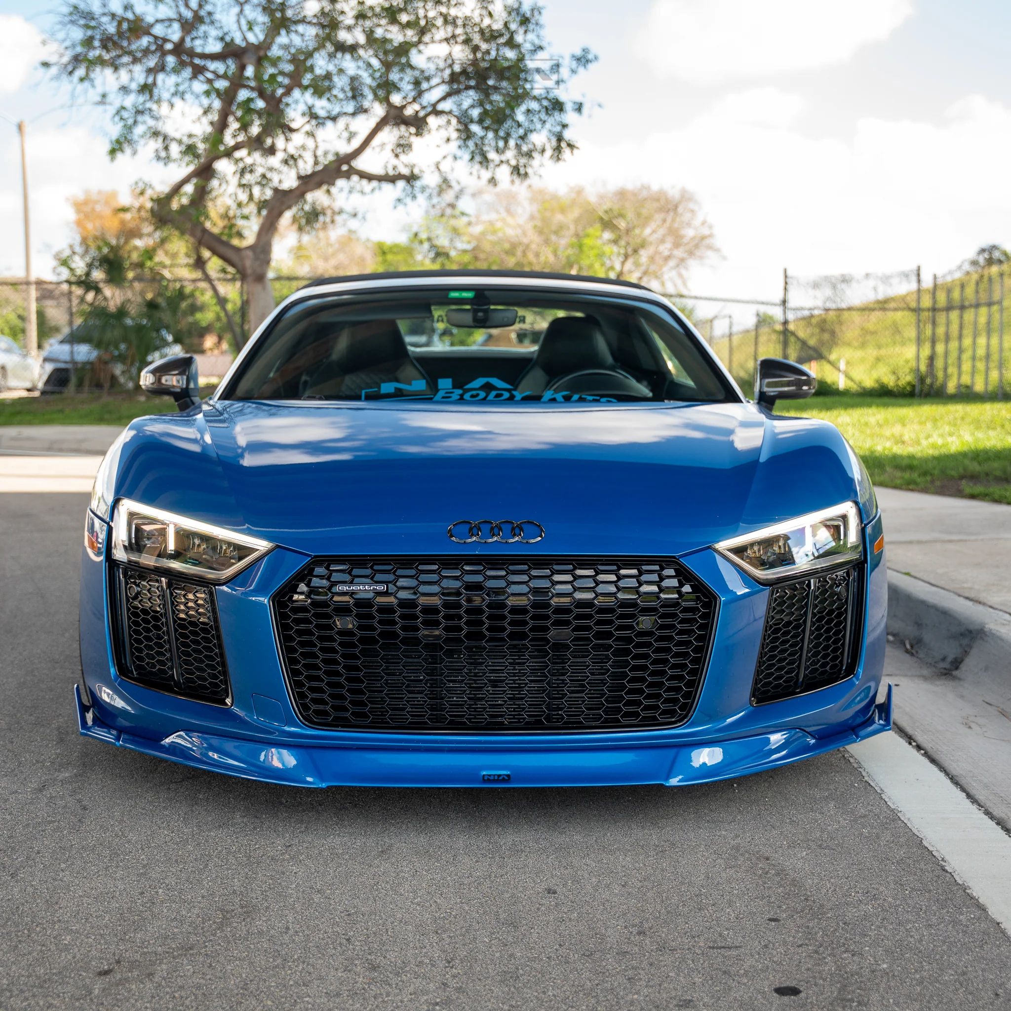 Audi R8 NIA Front Splitter Lip 2015-2019 in Carbon Fiber or ABS - Image 14