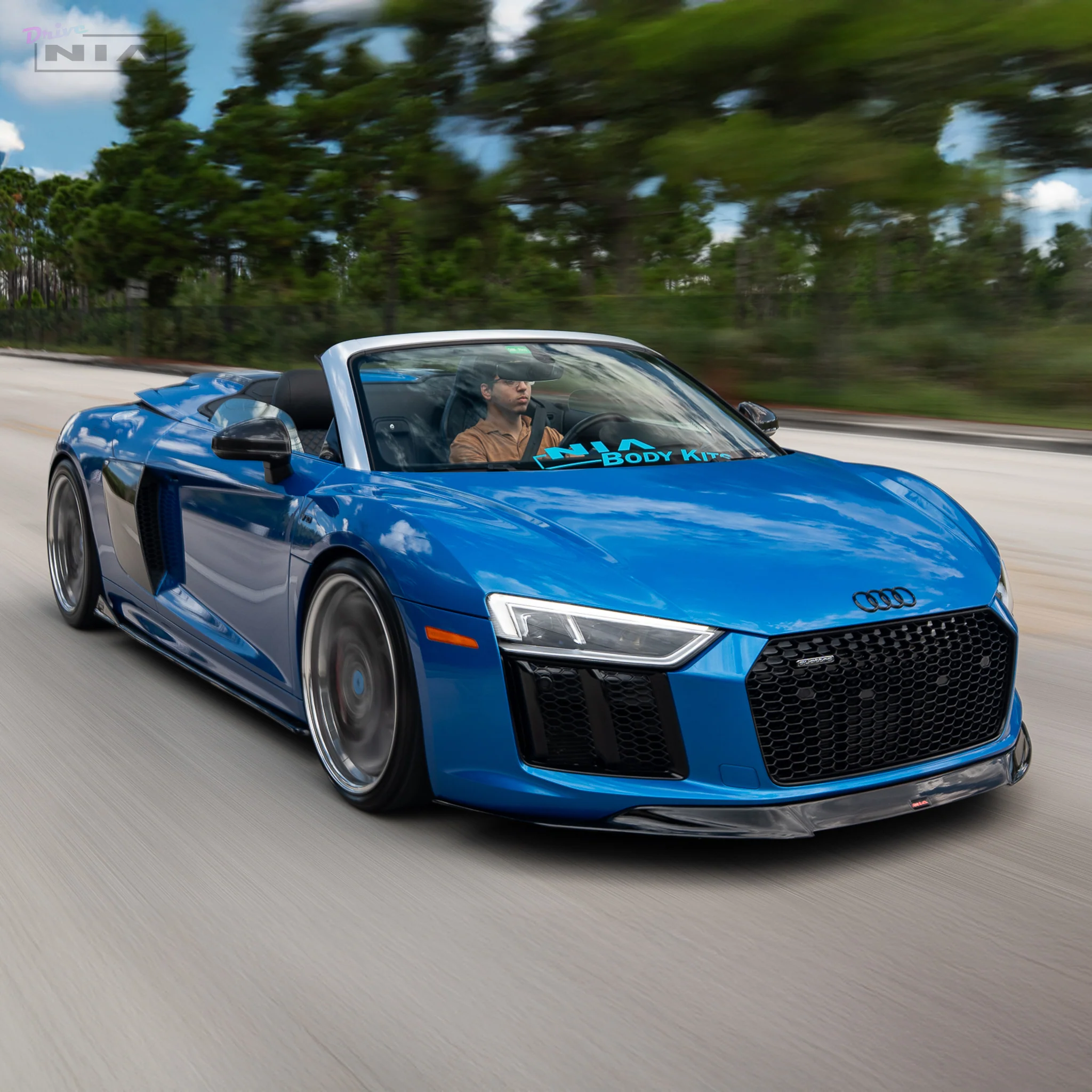 Audi R8 NIA Front Splitter Lip 2015-2019 in Carbon Fiber or ABS - Image 23