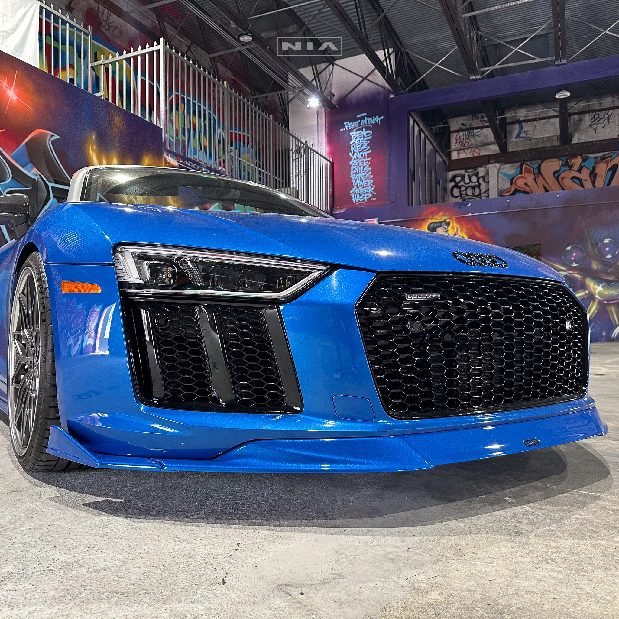 Audi R8 NIA Front Splitter Lip 2015-2019 in Carbon Fiber or ABS - Image 8