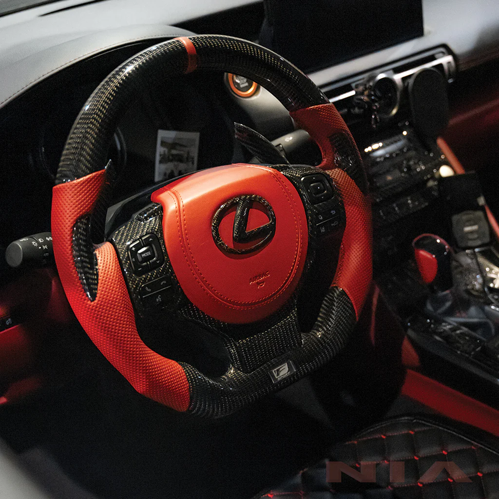 Lexus IS 2021-2024 Carbon Fiber Steering Wheel With Inserts - Image 4