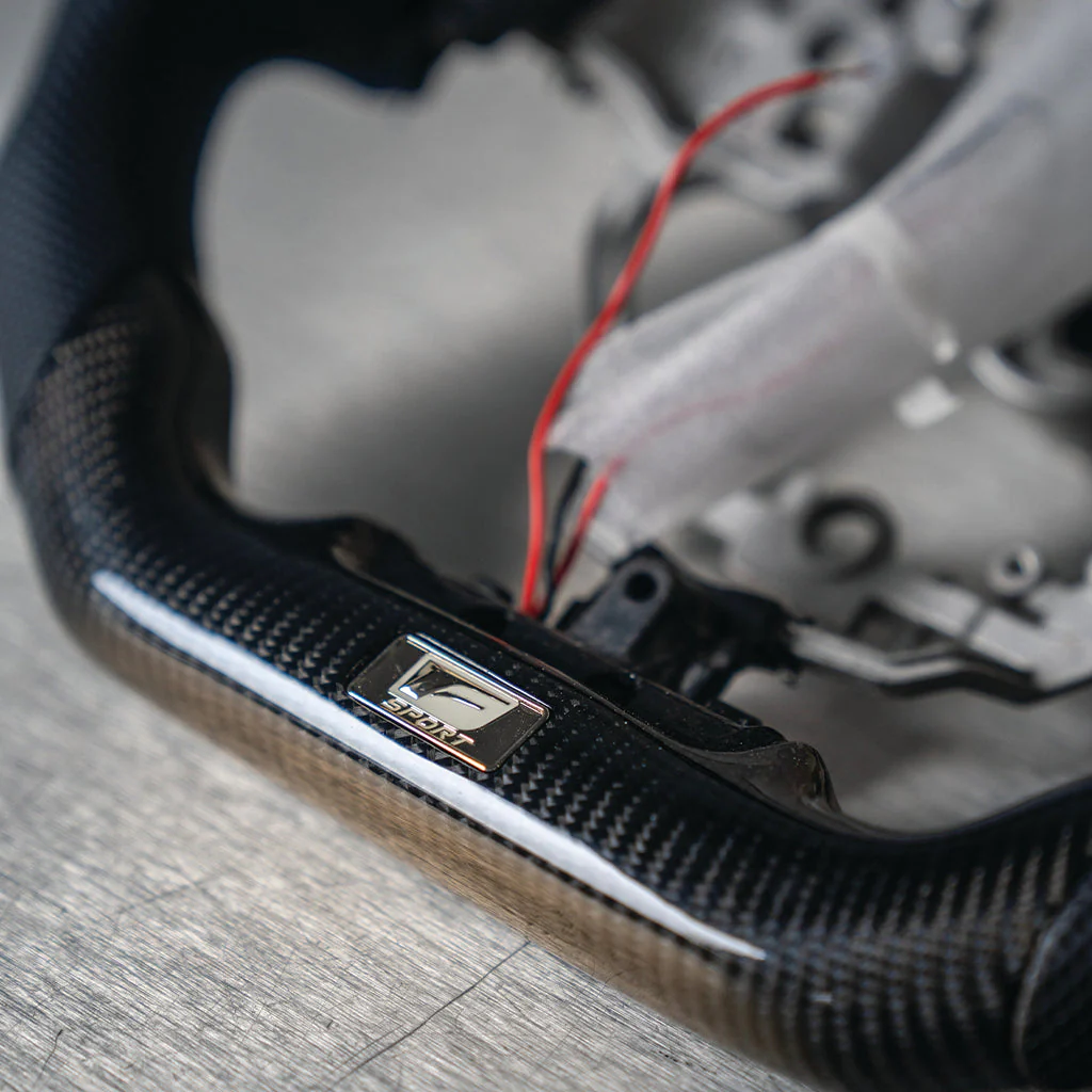 Lexus Carbon Fiber Steering Wheel With Inserts for RC-F (2015-2019) - Image 2