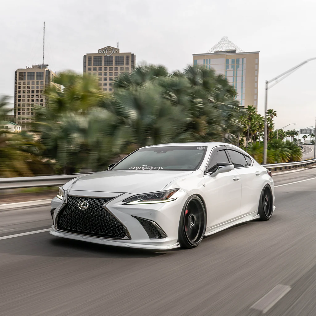Lexus ES Base Model, F-Sport NIA Full lip Body Kit 5pcs (Front Splitter, Side Skirt Rockers, Rear apron spats) 2019-2025 in ABS - Image 11