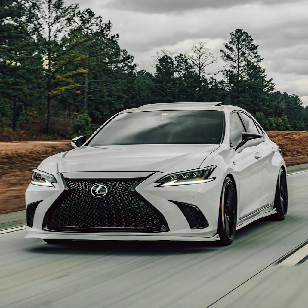 Lexus ES Base Model, F-Sport NIA Full lip Body Kit 5pcs (Front Splitter, Side Skirt Rockers, Rear apron spats) 2019-2025 in ABS - Image 13