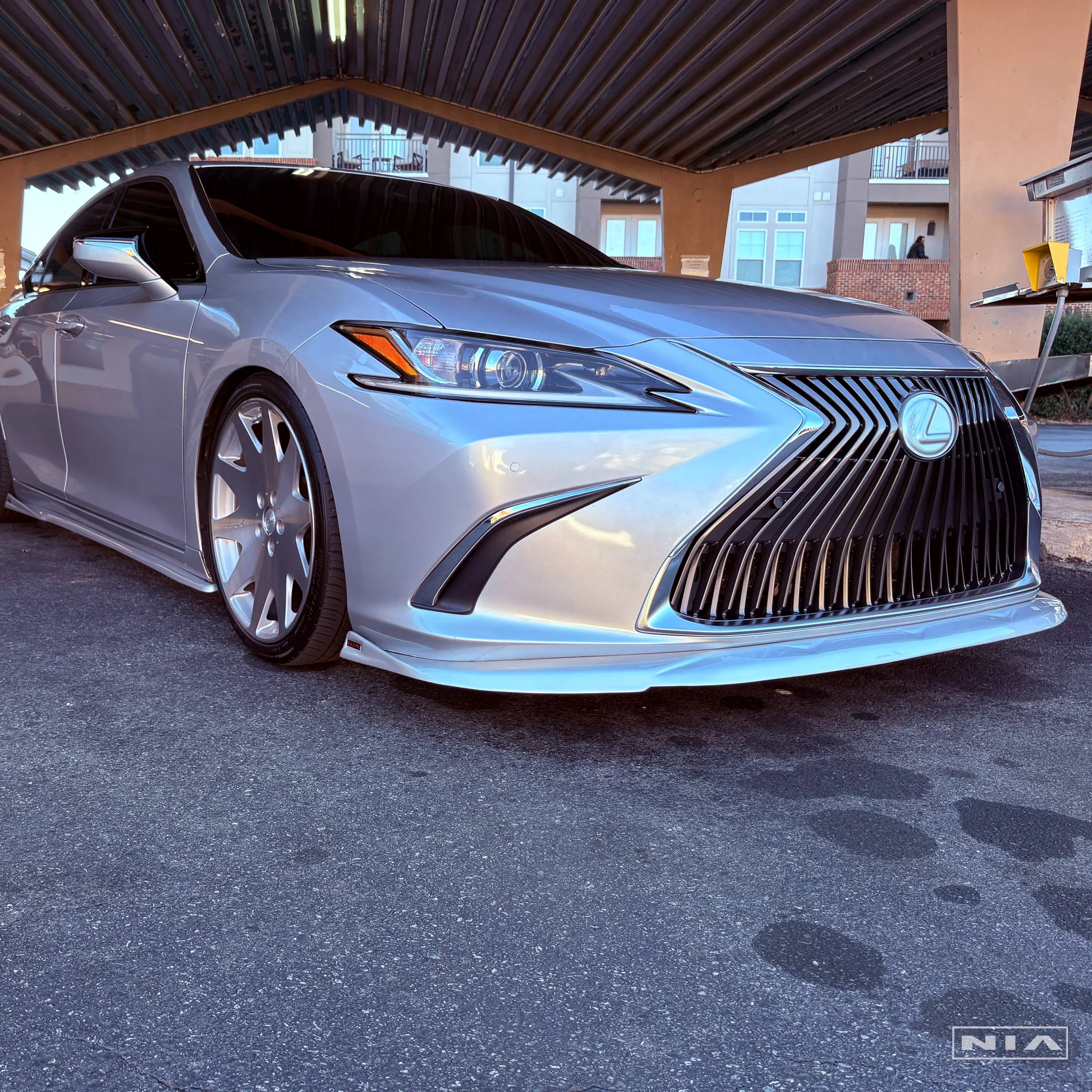 Lexus ES Base Model, F-Sport NIA Full lip Body Kit 5pcs (Front Splitter, Side Skirt Rockers, Rear apron spats) 2019-2025 in ABS - Image 15