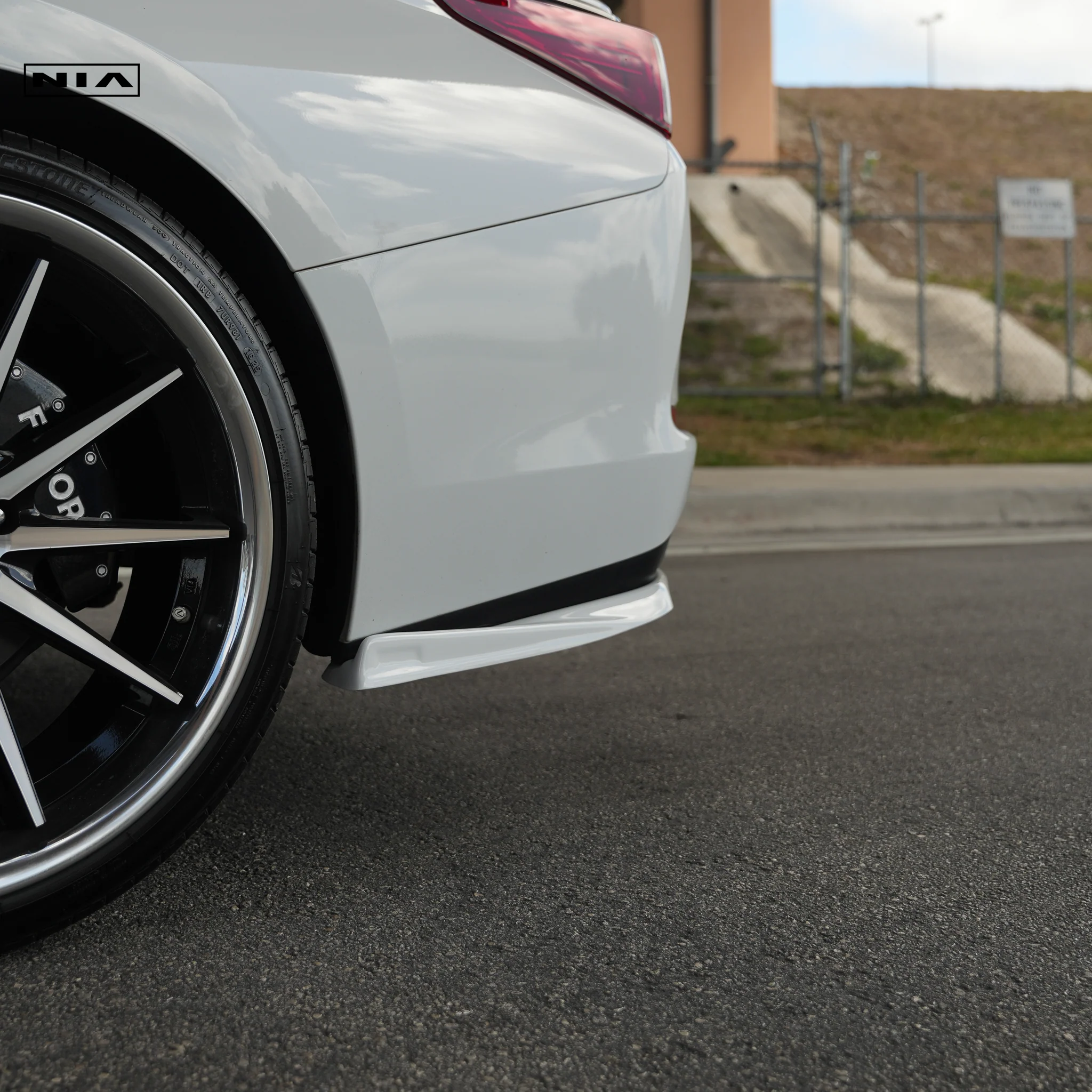 Lexus ES Base Model, F-Sport NIA Full lip Body Kit 5pcs (Front Splitter, Side Skirt Rockers, Rear apron spats) 2019-2025 in ABS - Image 5