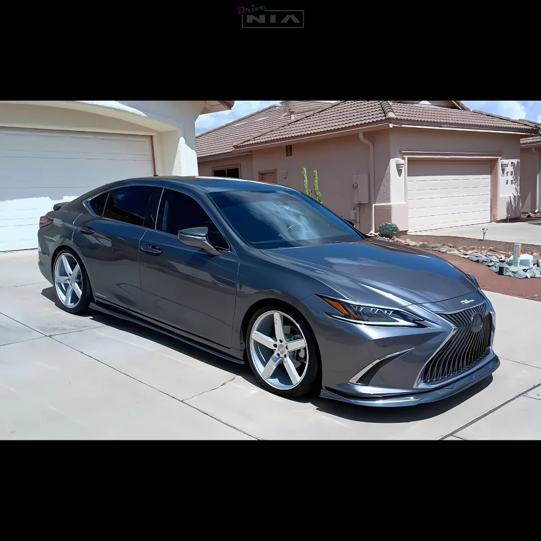 Lexus ES Base Model, F-Sport NIA Full lip Body Kit 5pcs (Front Splitter, Side Skirt Rockers, Rear apron spats) 2019-2025 in ABS - Image 7