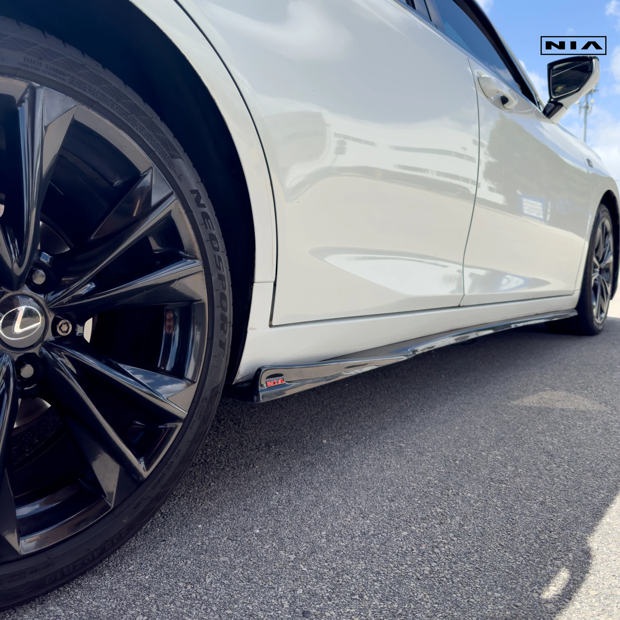 Lexus ES Base Model, F-Sport NIA Side Skirts Lip bodykit 2019-2025 in ABS - Image 7