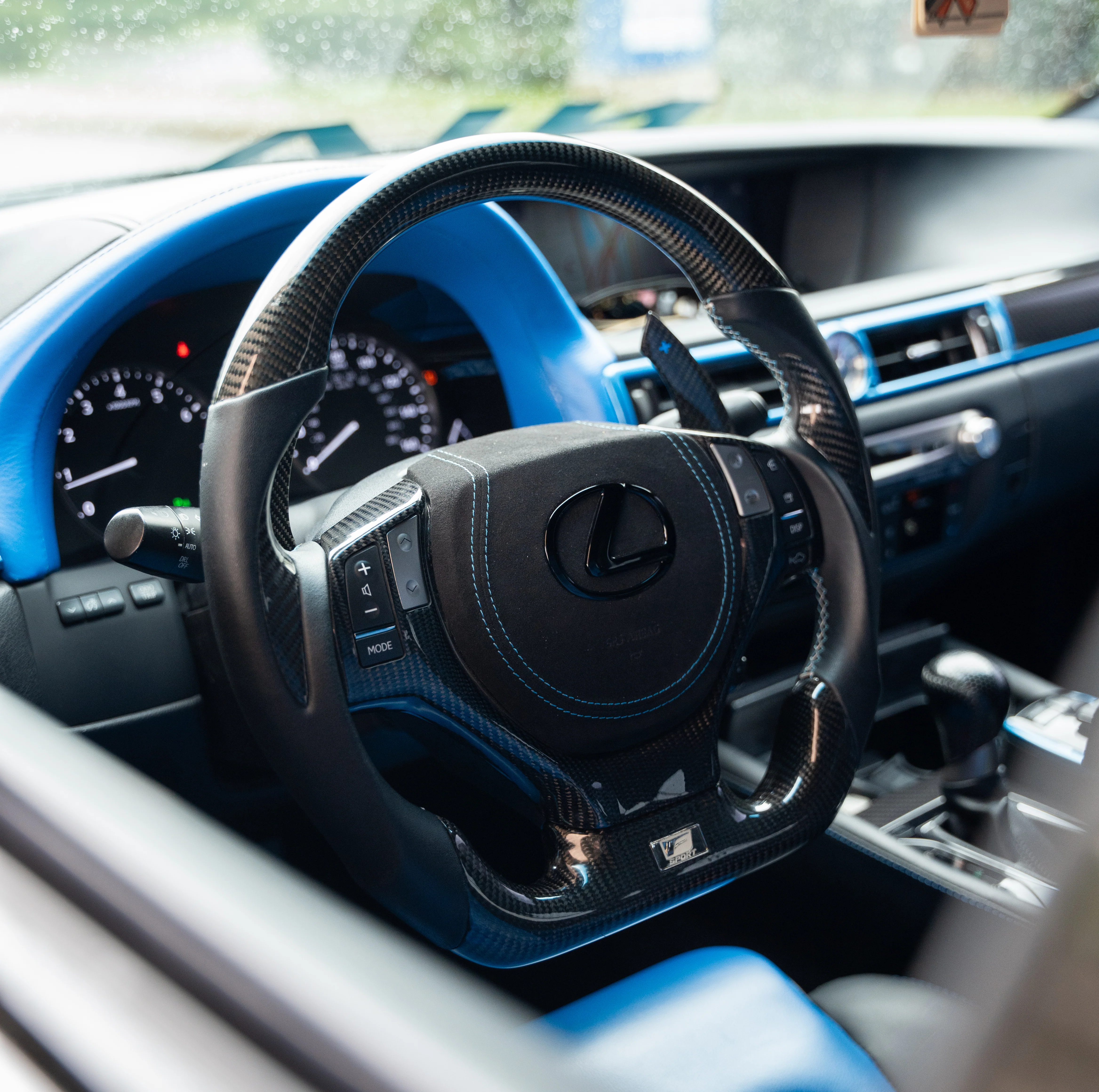 Lexus GS 2013-2015 Carbon Fiber Steering Wheel With Inserts - Image 4