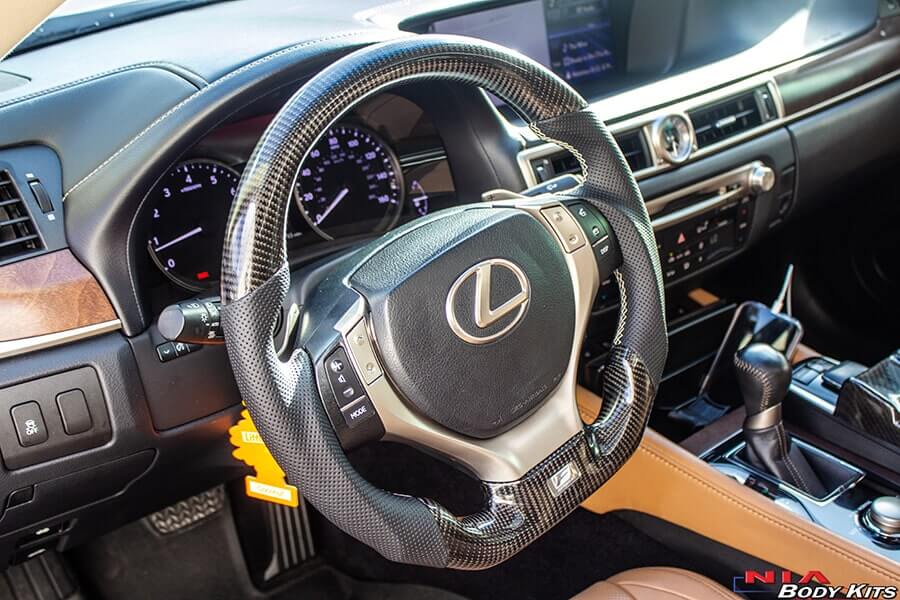 Lexus GS 2013-2015 Carbon Fiber Steering Wheel - Image 5