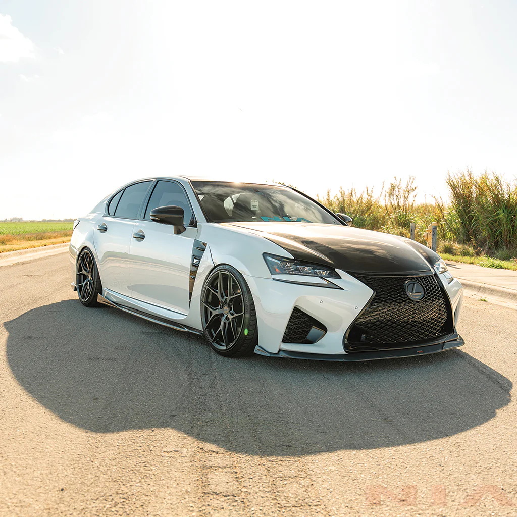 Lexus GS-F NIA Full lip Body Kit 6pcs (Front Splitter, Side Skirt Rockers, Rear apron spats, Diffuser Bumper Extension) 2016-2020  in ABS - Image 18