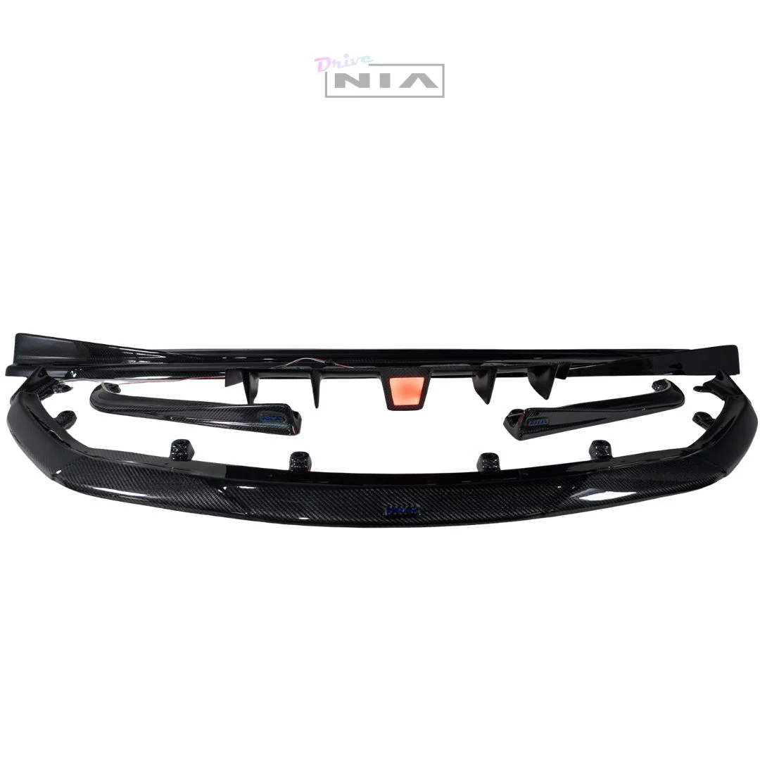 Lexus GS-F NIA Full lip Body Kit 6pcs (Front Splitter, Side Skirt Rockers, Rear apron spats, Diffuser Bumper Extension) 2016-2020  in ABS - Image 6