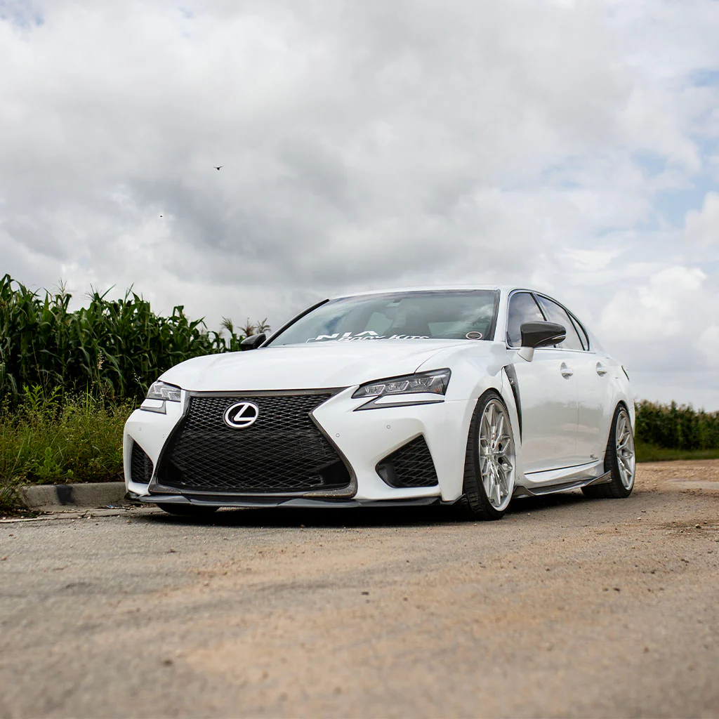 Lexus GS-F NIA Full lip Body Kit 5pcs (Front Splitter, Side Skirt Rockers, Rear apron spats) 2016-2020in ABS or Carbon Fiber - Image 18