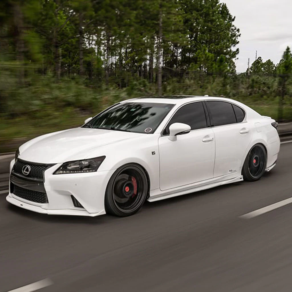 Lexus GS F-Sport NIA Full lip Body Kit 5pcs (Front Splitter, Side Skirt Rockers, Rear apron spats) 2012-2015 in ABS - Image 3