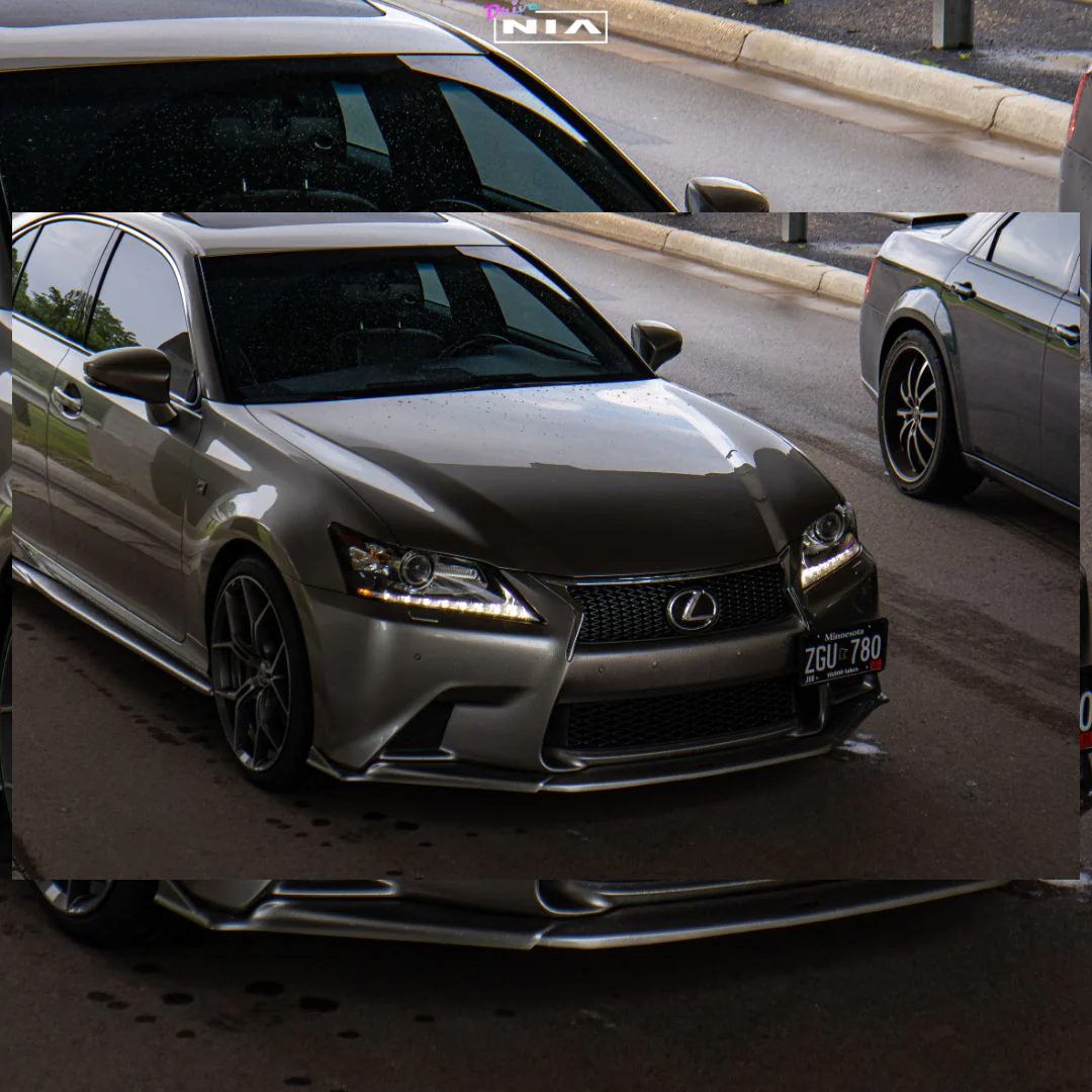 Lexus GS F-Sport NIA Front Splitter Lip bodykit 2012-2015 in ABS - Image 5