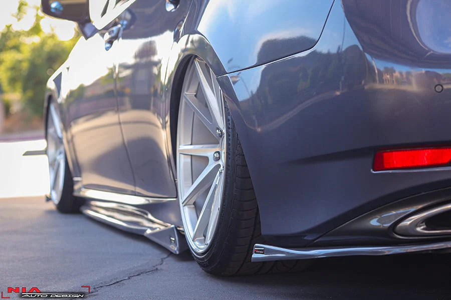 Lexus GS F-Sport NIA Full lip Body Kit 5pcs (Front Splitter, Side Skirt Rockers, Rear apron spats) 2012-2015 in ABS - Image 9