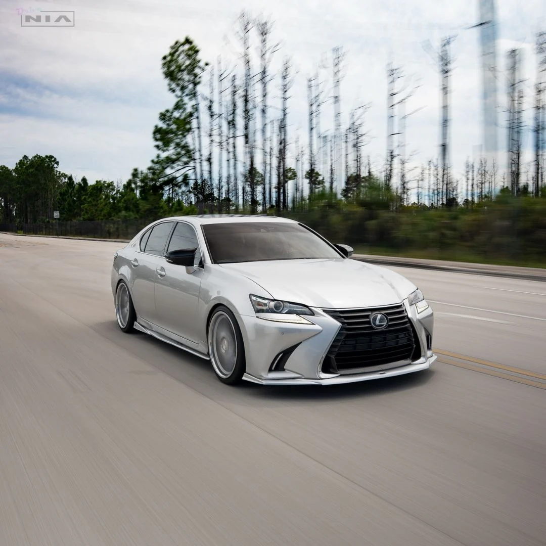 Lexus GS Base model, F-sport NIA Front Splitter Lip body kit 2016-2020 in ABS or Carbon Fiber - Image 9