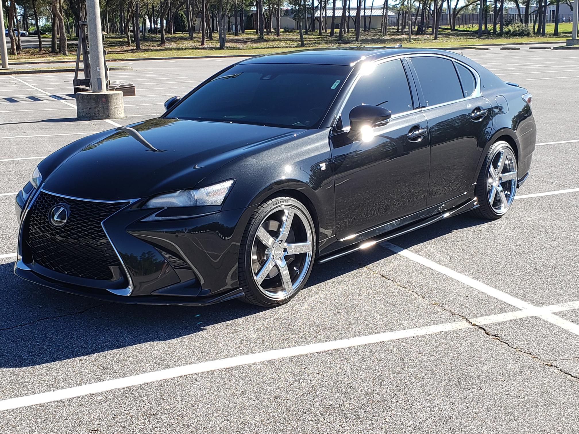 Lexus GS Base Model, F-Sport NIA Side Skirts Lip bodykit 2012-2020 in ABS - Image 15
