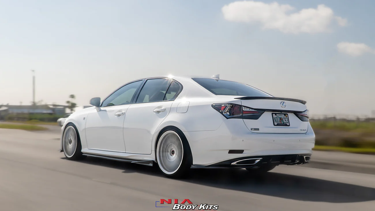 Lexus GS Base Model, F-Sport NIA rear lip spats bodykit 2012-2020 in ABS - Image 14