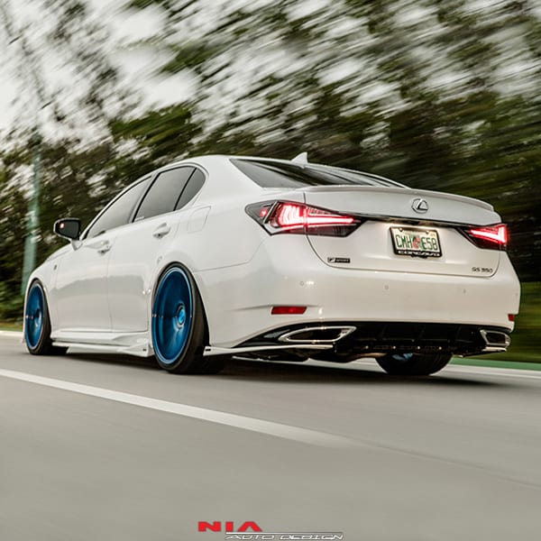 Lexus GS Base Model, F-Sport NIA rear lip spats bodykit 2012-2020 in ABS - Image 16