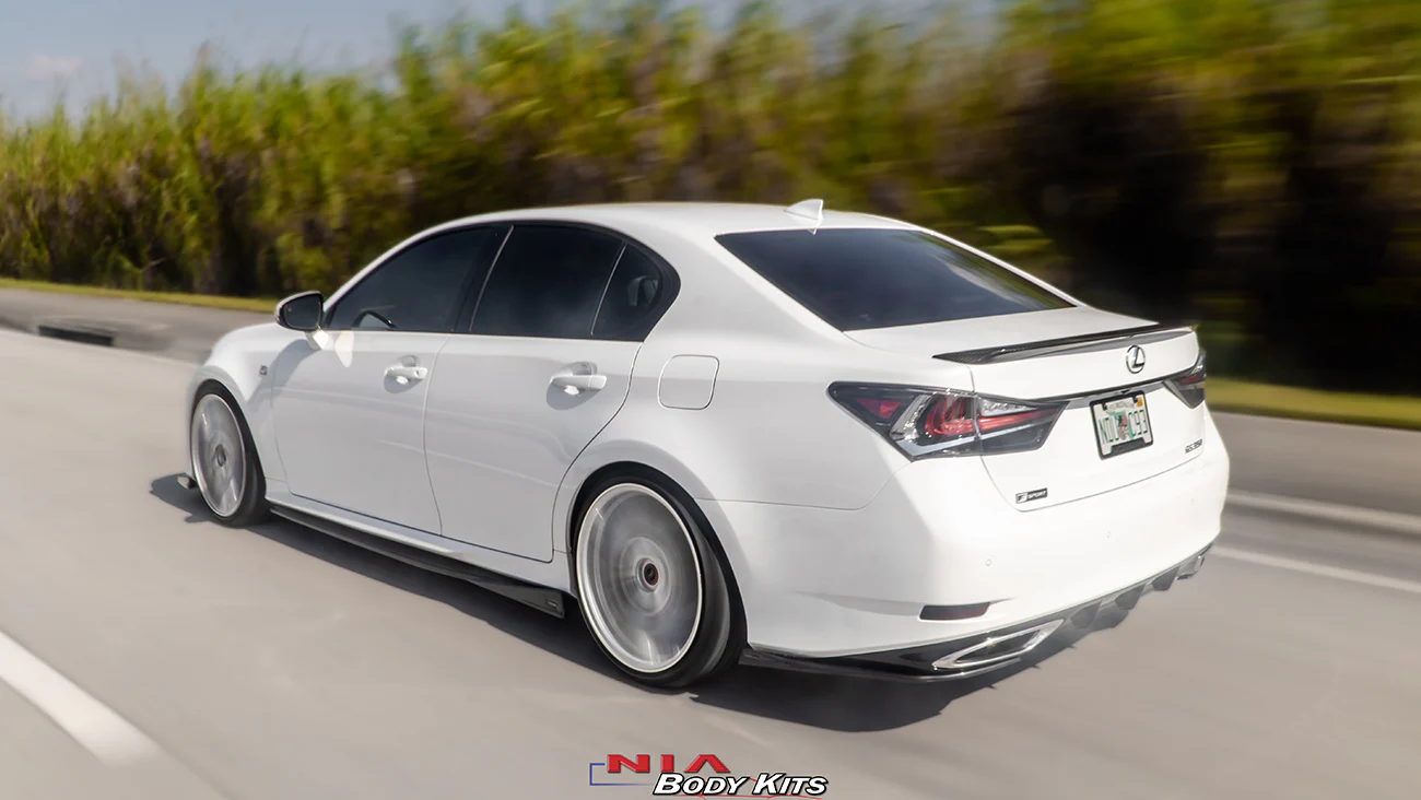 Lexus GS Base Model, F-Sport NIA rear lip spats bodykit 2012-2020 in ABS - Image 18
