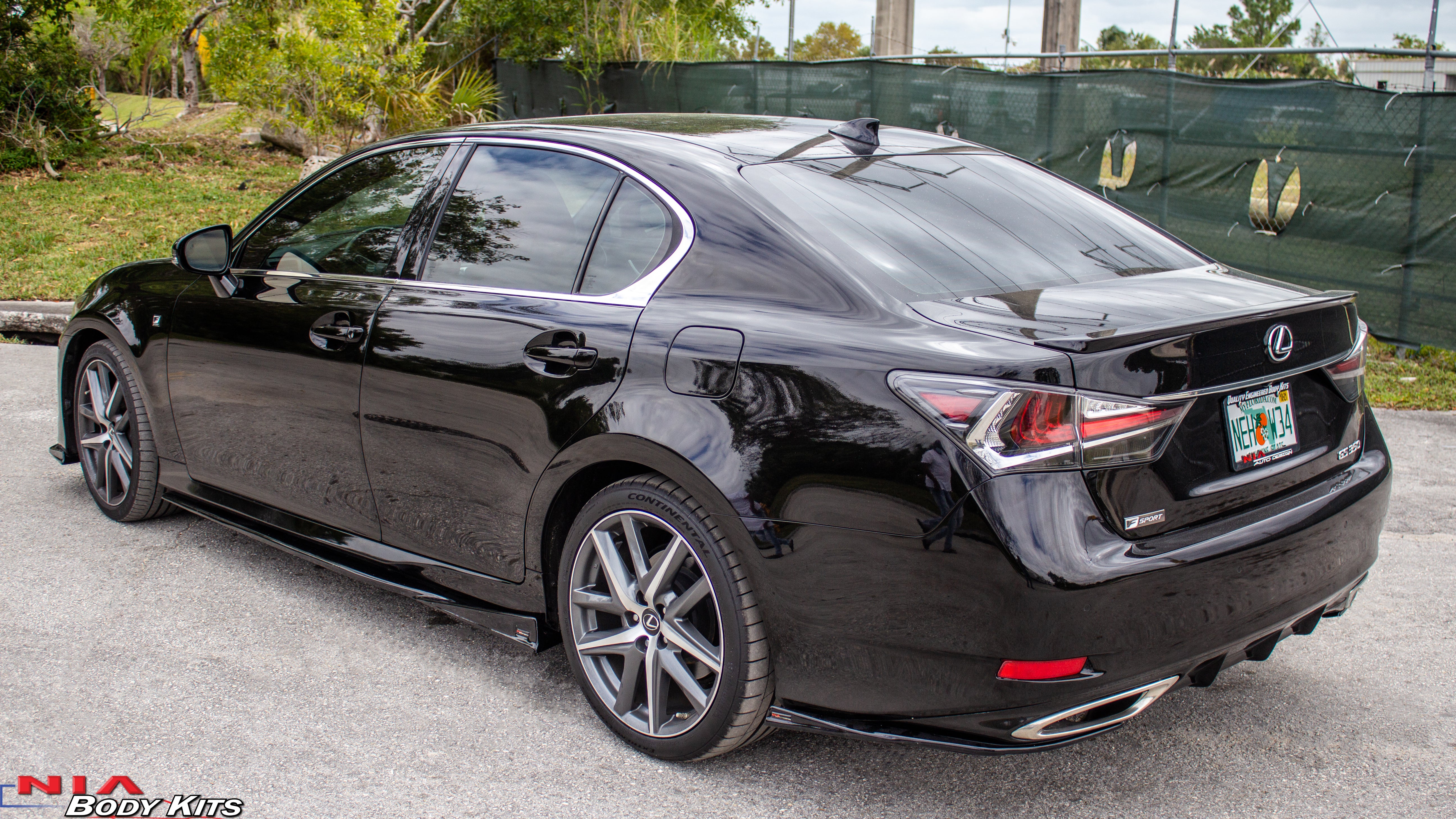 Lexus GS Base Model, F-Sport NIA rear lip spats bodykit 2012-2020 in ABS - Image 20