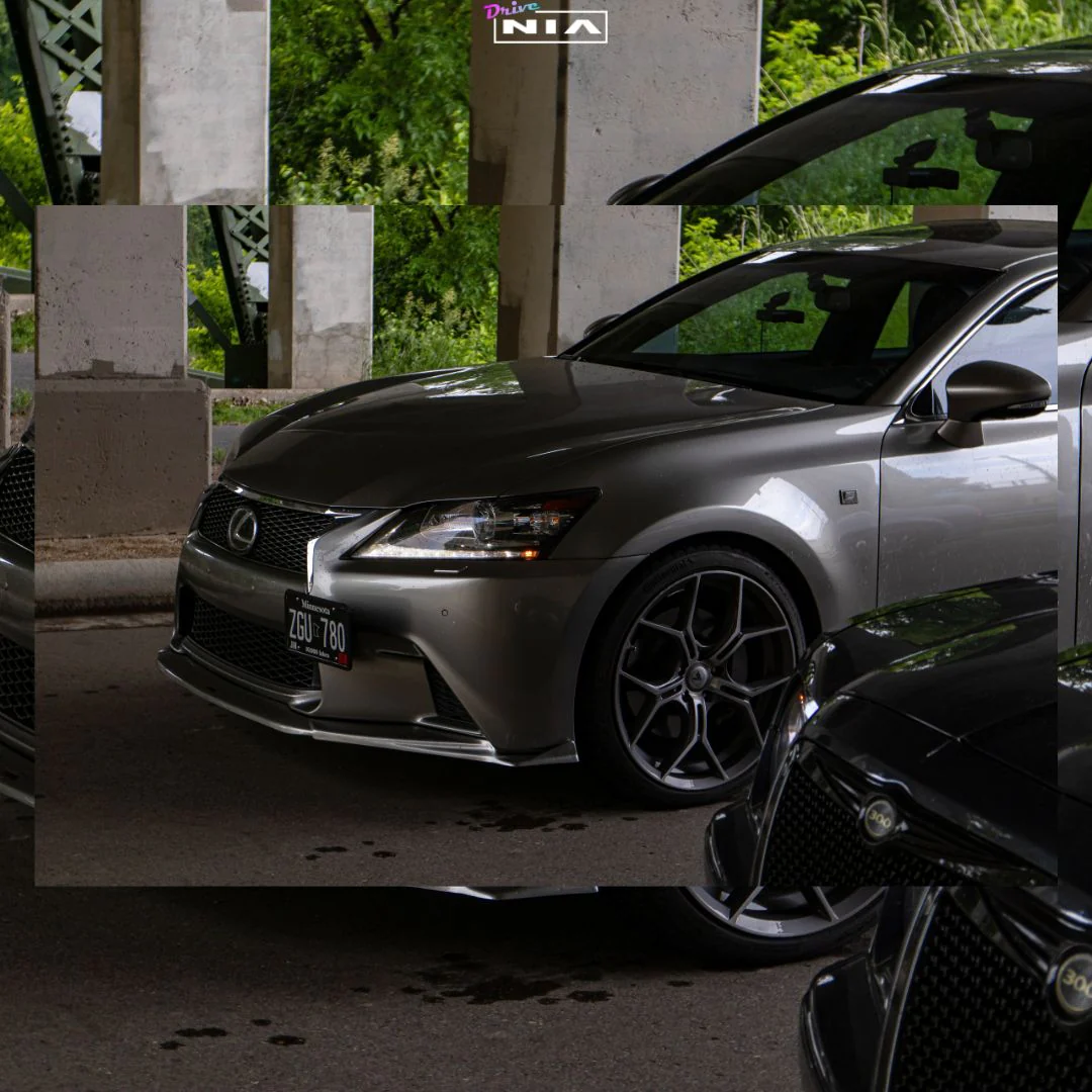 Lexus GS F-Sport NIA Front Splitter Lip bodykit 2012-2015 in ABS - Image 4