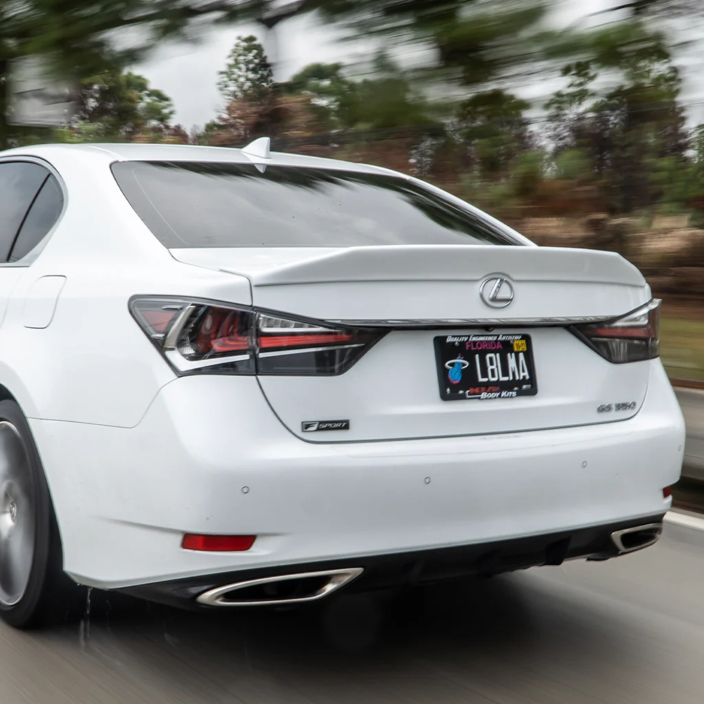 Lexus GS Base Model, F-Sport, GS-F  NIA Rear Ducktail Wing Spoiler V1 2012-2020 in ABS - Image 3