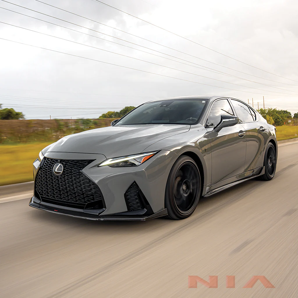 Lexus IS 500 NIA Front Lip Splitter Bodykit 2022-2025 in ABS or Carbon Fiber - Image 4