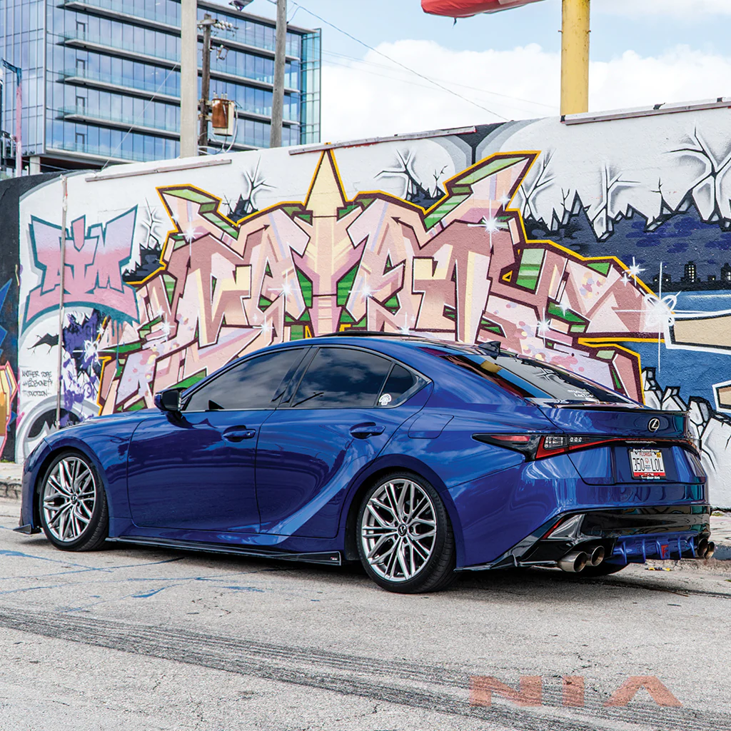 Lexus IS 500 NIA full splitter lip bodykit 5pcs (front lip, side skirts, rear apron spats) 2022-2025 in ABS or Carbon Fiber - Image 6