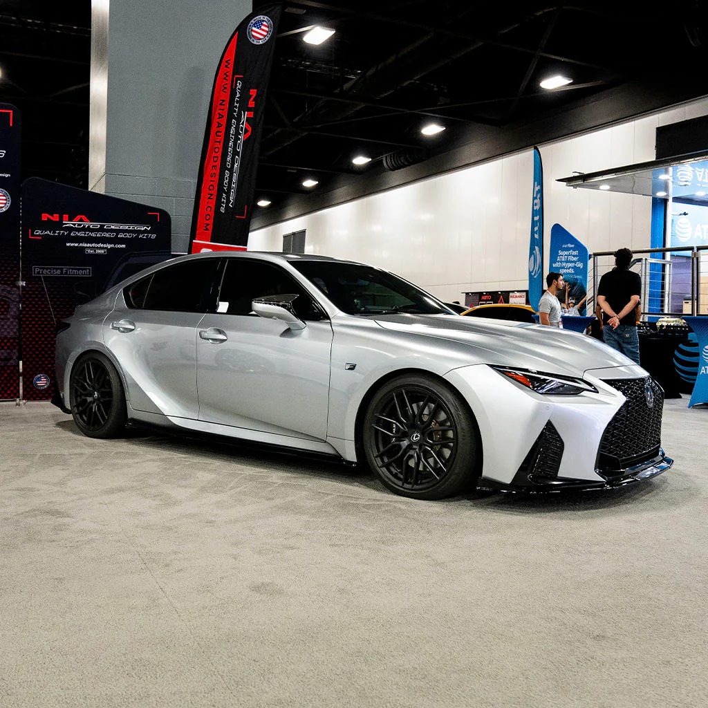 Lexus IS 500 NIA  Full lip Body Kit 6pcs (Front Splitter, Side Skirt Rockers, Rear apron spats, Diffuser Bumper Extension) 2022-2025 in ABS or Carbon Fiber - Image 11