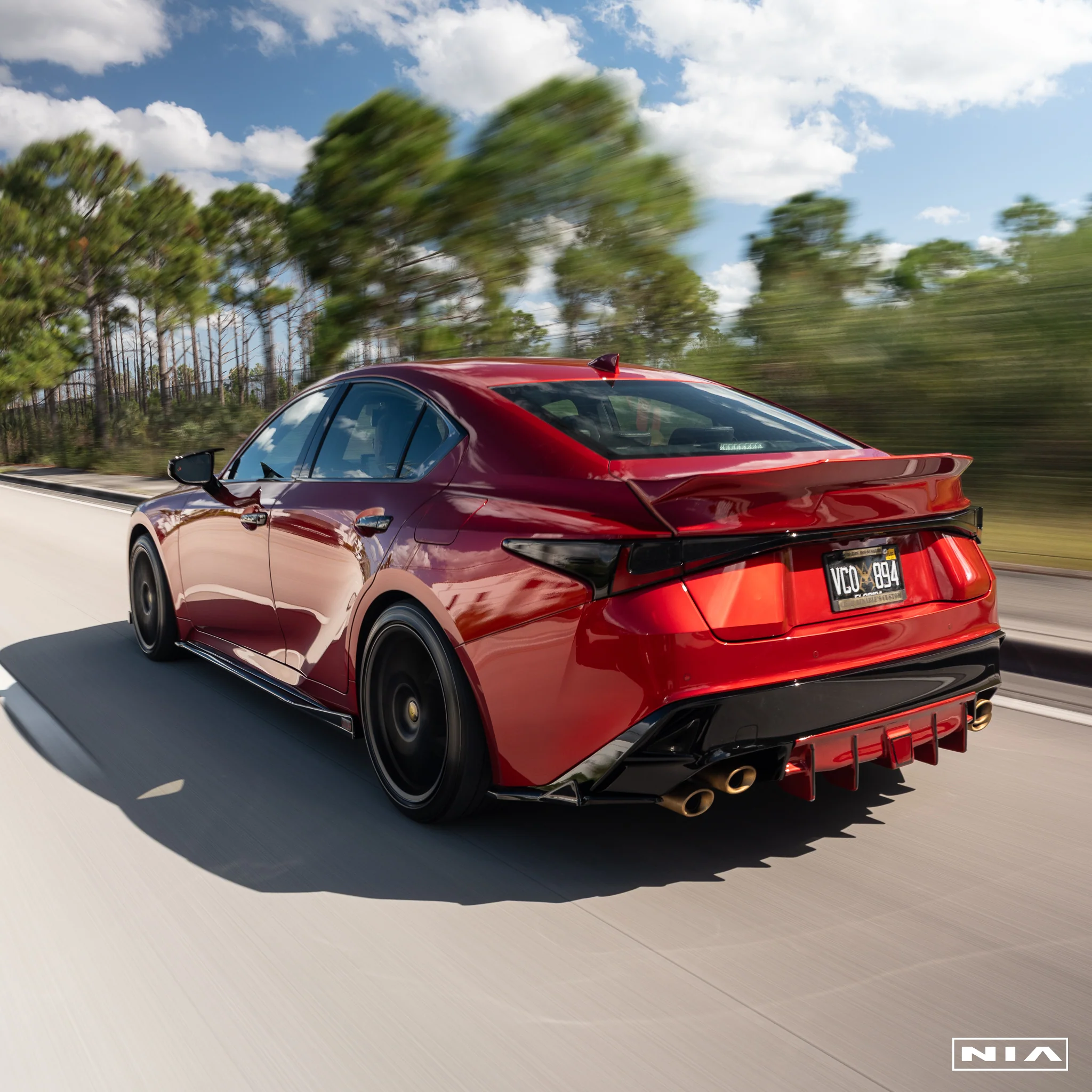 Lexus IS 500 NIA  Full lip Body Kit 6pcs (Front Splitter, Side Skirt Rockers, Rear apron spats, Diffuser Bumper Extension) 2022-2025 in ABS or Carbon Fiber - Image 3