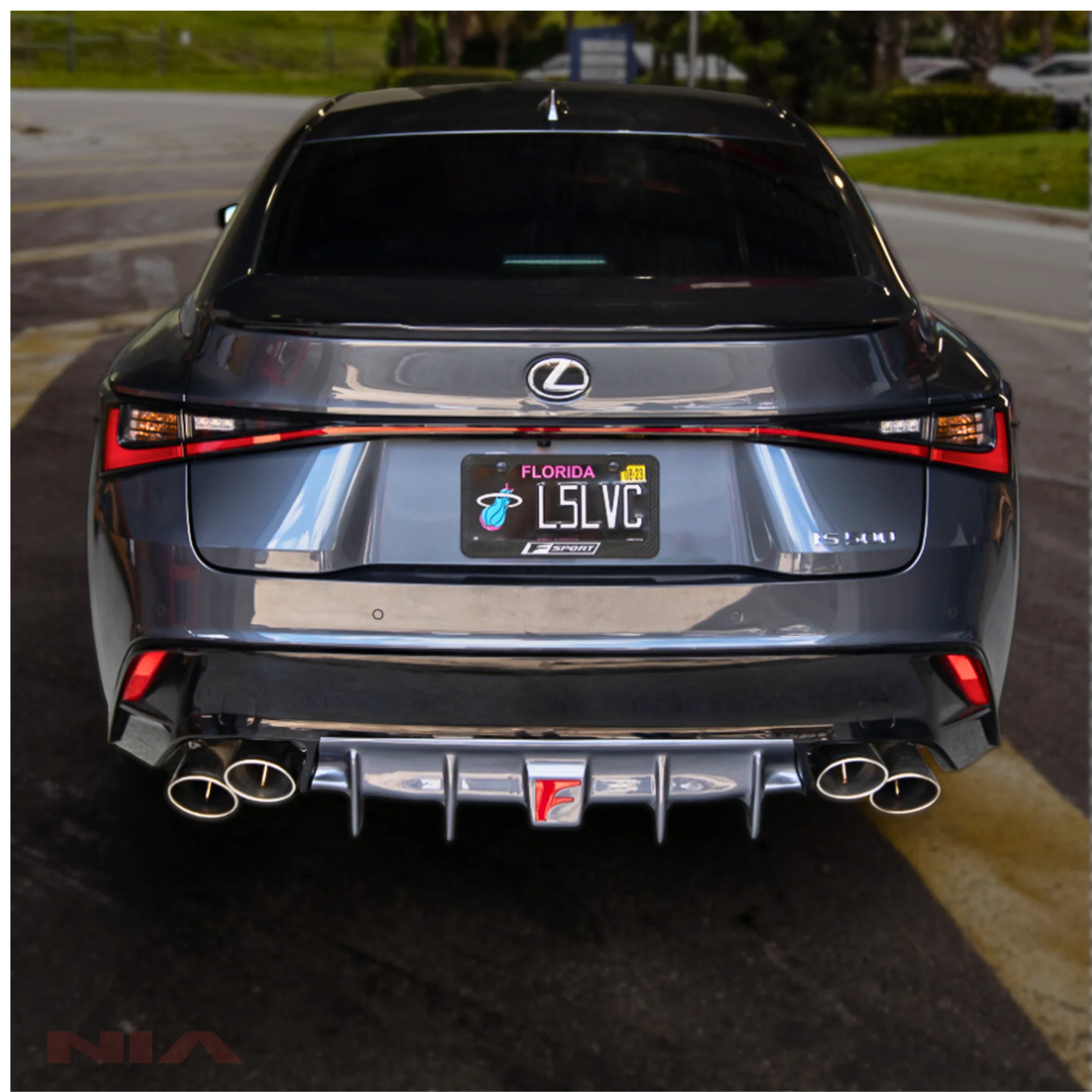 Lexus IS 500 NIA rear lip bumper extension Diffuser bodykit 2022-2025 in ABS or Carbon Fiber - Image 12