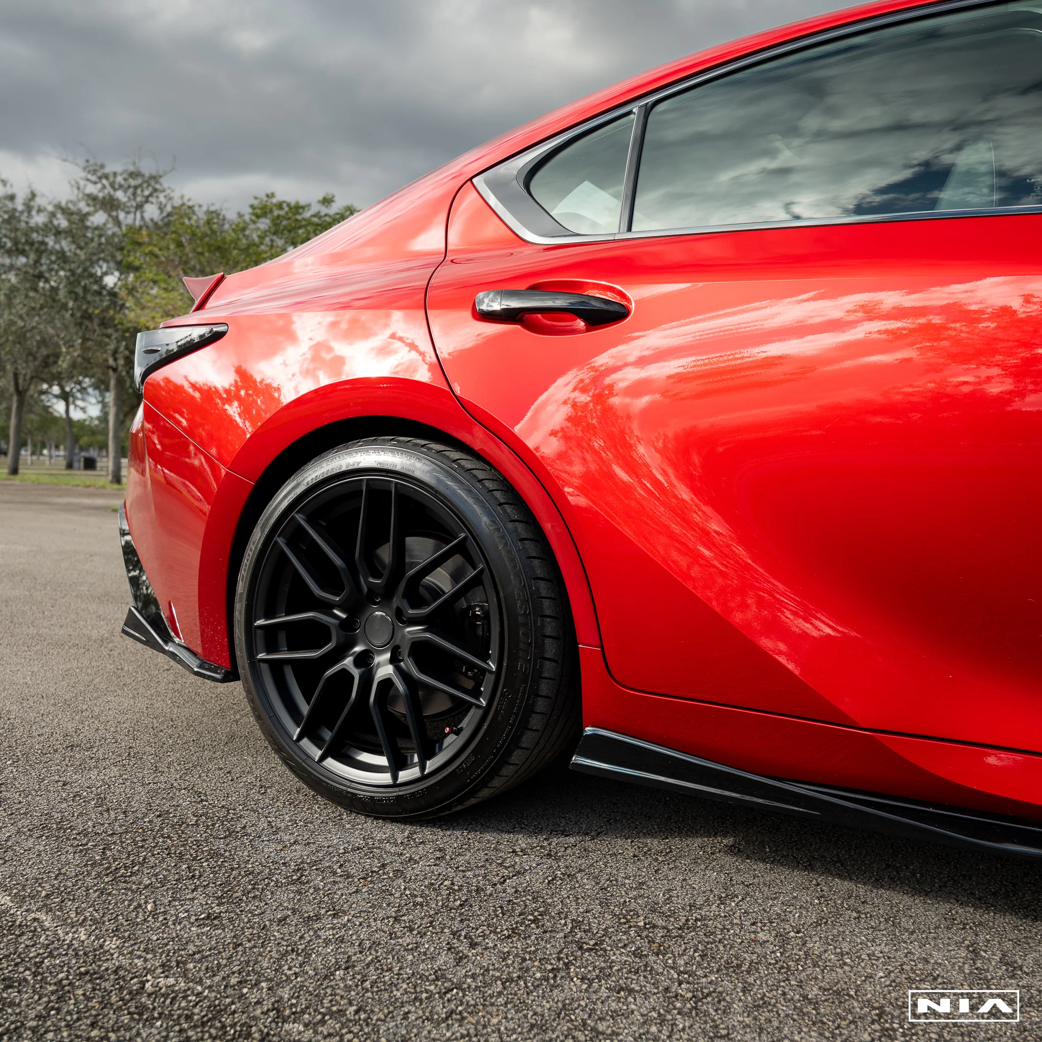 Lexus IS 500 NIA Rear Lip Spats bodykit 2022-2025 in ABS and Carbon Fiber - Image 4