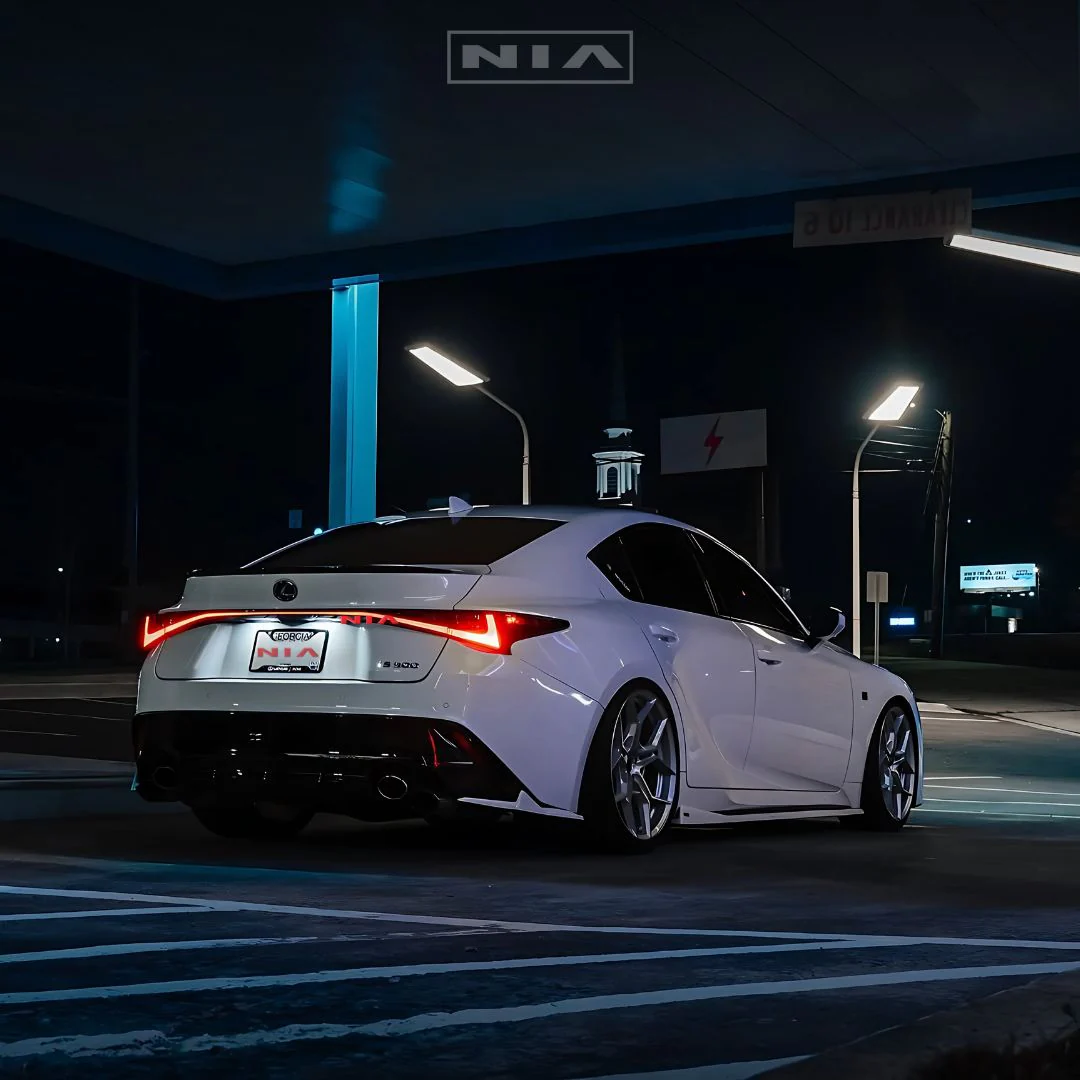Lexus IS 500 NIA Rear Lip Spats bodykit 2022-2025 in ABS and Carbon Fiber - Image 6