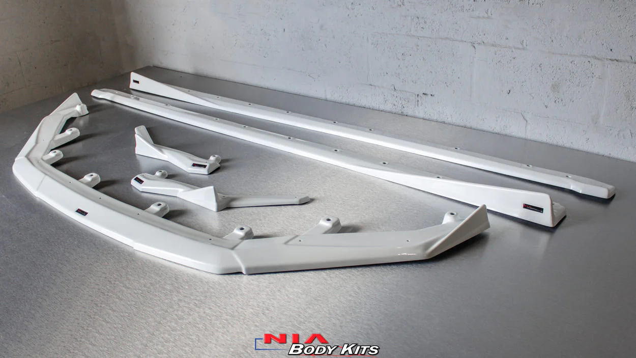 Lexus IS Base Model NIA Full lip Body Kit 6pcs (Front Splitter, Side Skirt Rockers, Rear apron spats, Diffuser Bumper Extension) 2021-2025 in ABS or Carbon Fiber - Image 8