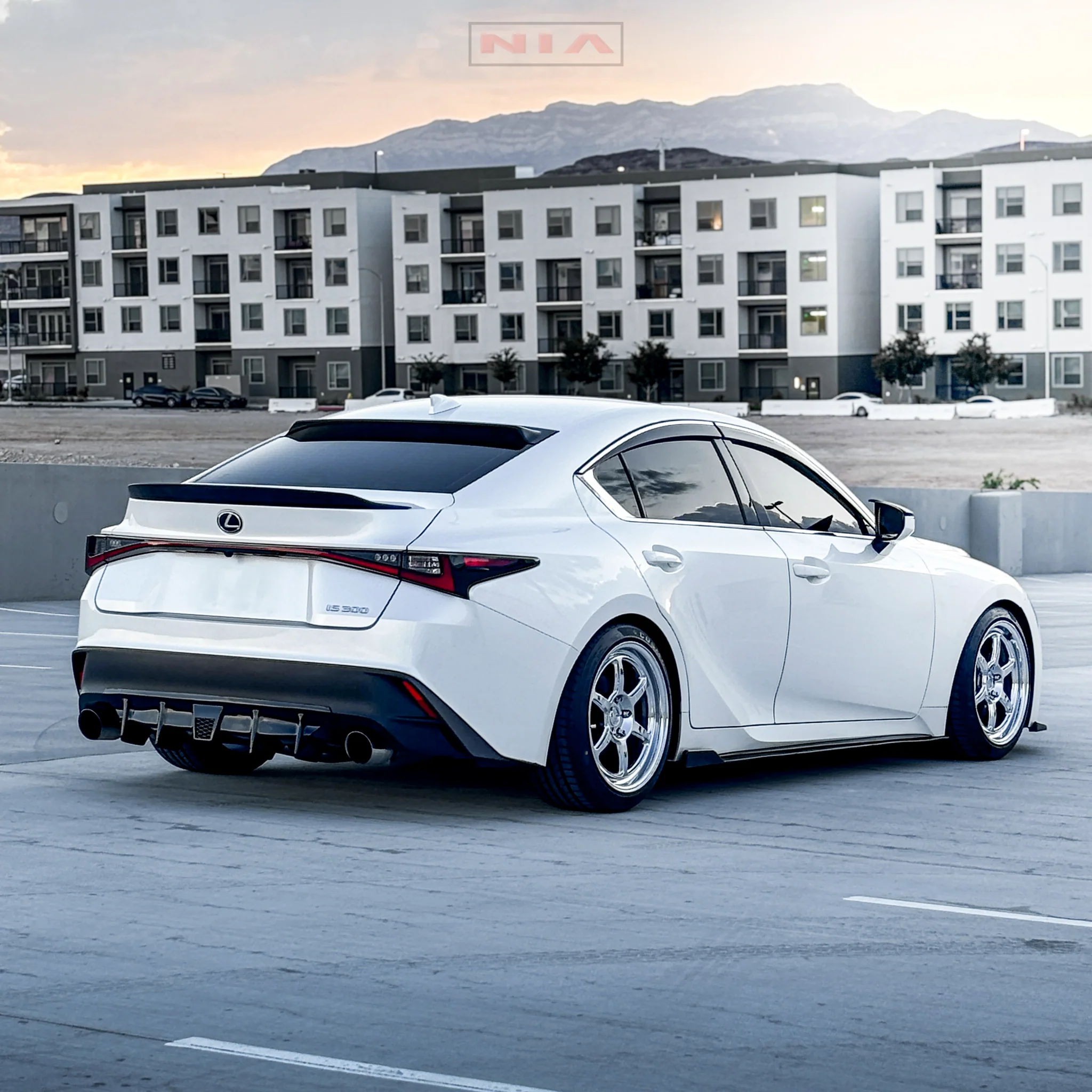 Lexus IS Base Model, F-Sport NIA rear lip bumper extension Diffuser bodykit 2021-2026 in ABS or Carbon Fiber - Image 15