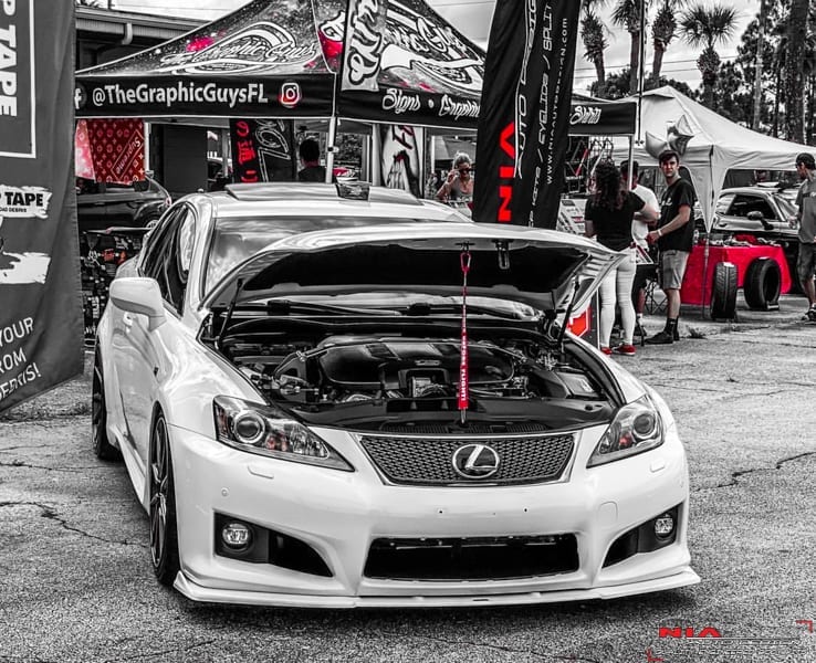 Lexus IS-F NIA Front Splitter 2008-2014 in ABS - Image 5