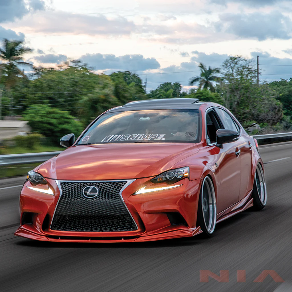 Lexus IS F-Sport NIA front splitter lip bodykit 2014-2016 in ABS - Image 4