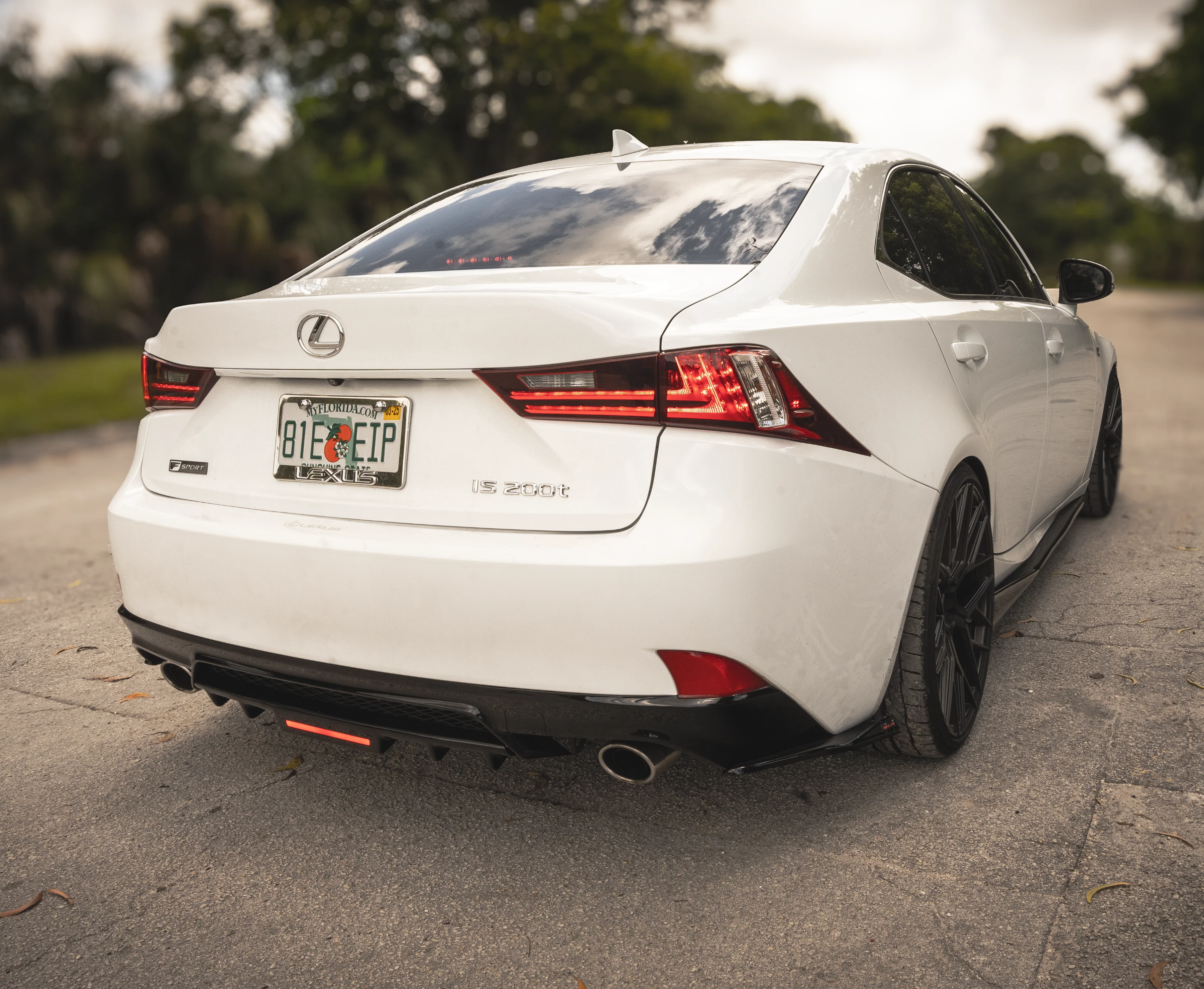 Lexus IS F-Sport NIA full splitter lip bodykit 5pcs (front lip, side skirts, rear apron spats) 2014-2016 in ABS - Image 6
