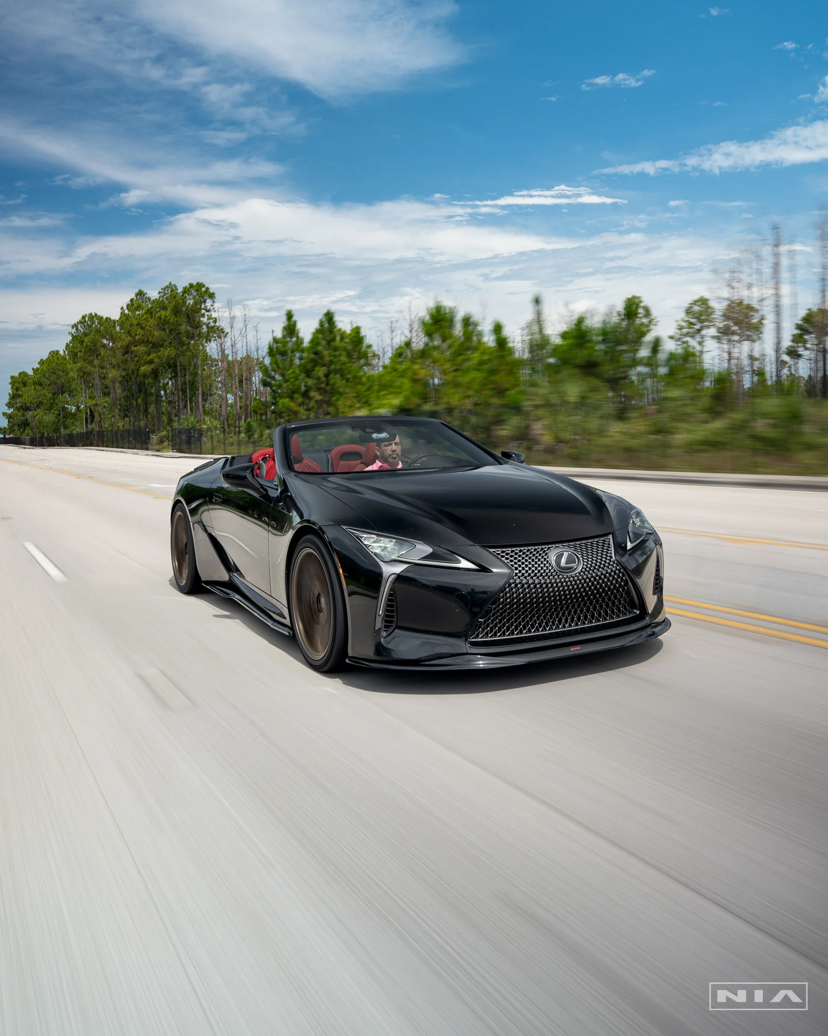 Lexus LC 500 NIA Full lip Body Kit 6pcs (Front Splitter, Side Skirt Rockers, Rear Apron Spats, Diffuser Bumper Extension) 2018-2026 in ABS - Image 12