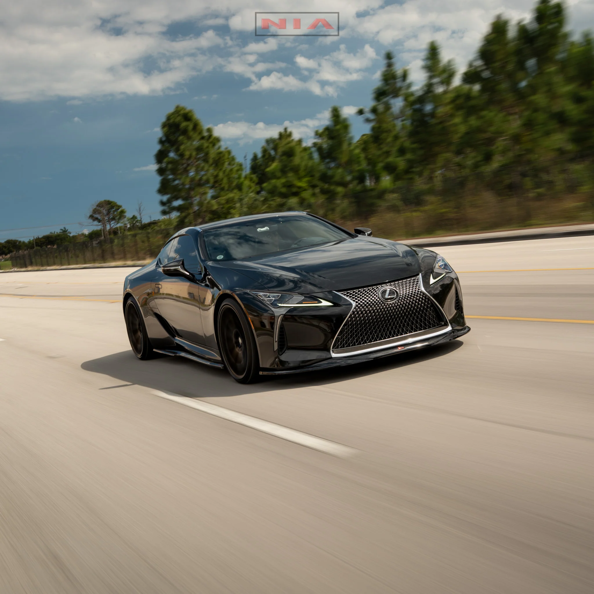 Lexus LC 500 NIA Full lip Body Kit 6pcs (Front Splitter, Side Skirt Rockers, Rear Apron Spats, Diffuser Bumper Extension) 2018-2026 in ABS - Image 14