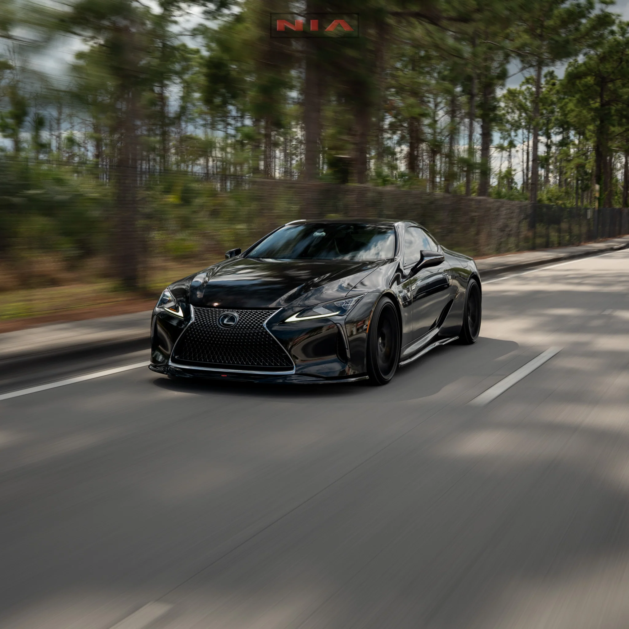 Lexus LC 500 NIA Full lip Body Kit 6pcs (Front Splitter, Side Skirt Rockers, Rear Apron Spats, Diffuser Bumper Extension) 2018-2026 in ABS - Image 15