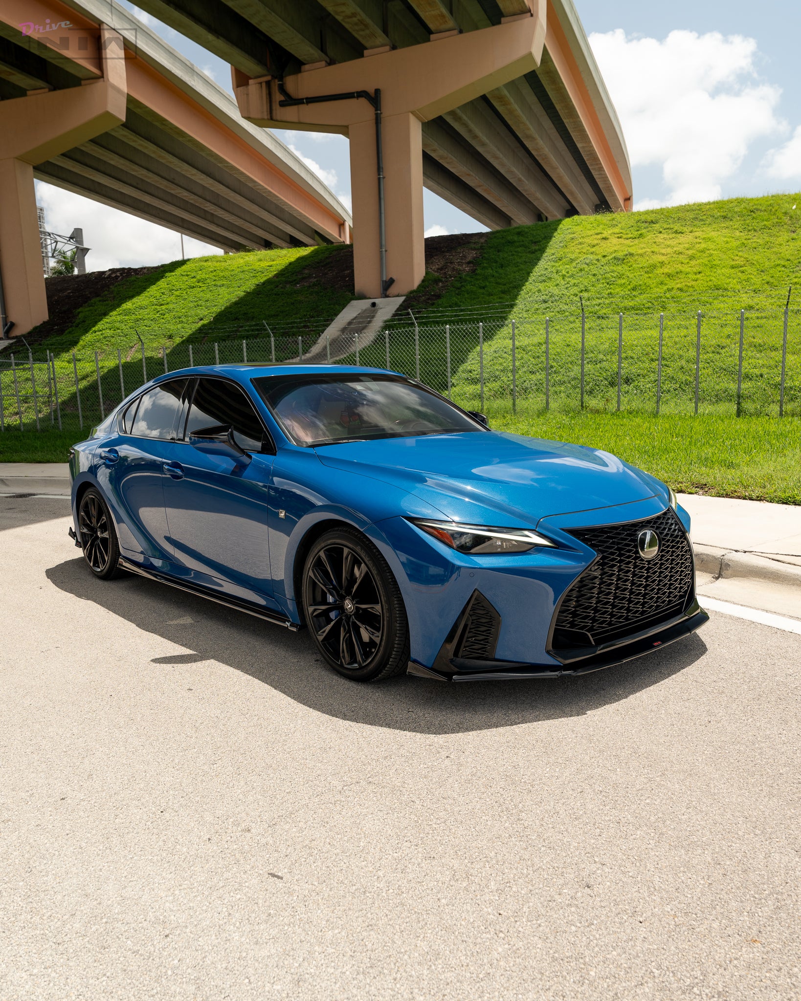 Lexus IS F-Sport NIA full splitter lip bodykit 5pcs (front lip, side skirts, rear apron spats) 2021-2025 in ABS or Carbon Fiber - Image 10