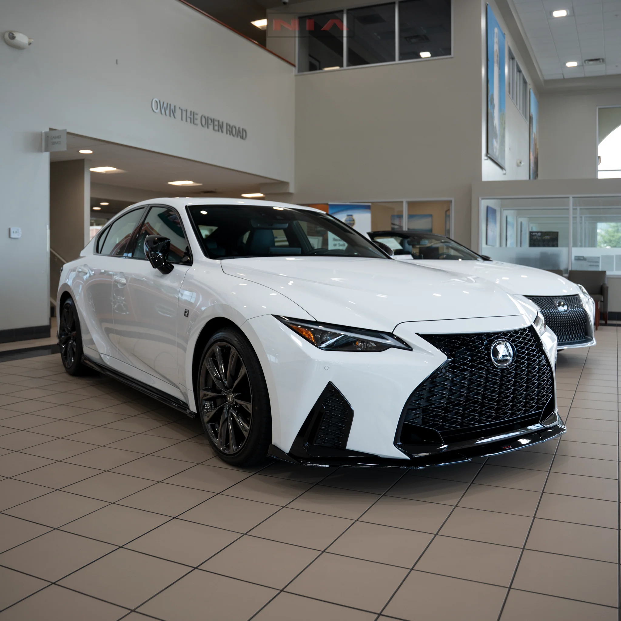 Lexus IS F-Sport NIA full splitter lip bodykit 5pcs (front lip, side skirts, rear apron spats) 2021-2025 in ABS or Carbon Fiber - Image 11