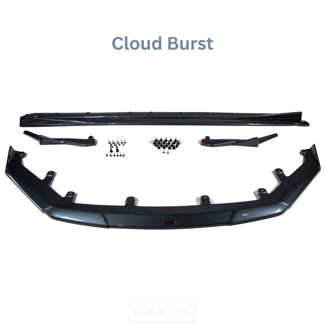 Lexus IS F-Sport NIA full splitter lip bodykit 5pcs (front lip, side skirts, rear apron spats) 2021-2025 in ABS or Carbon Fiber - Image 12